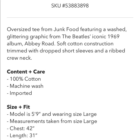 The Beatles Abbey Road T-Shirt - Picture 7 of 7